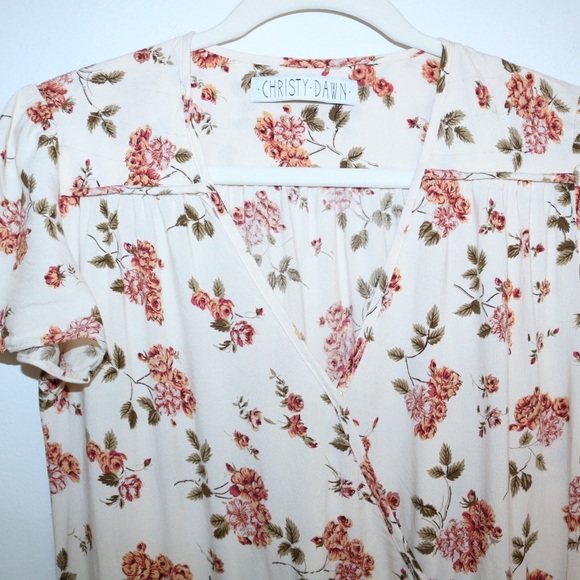 CHRISTY DAWN The Dawn Dress Floral Cream - Picture 10 of 16